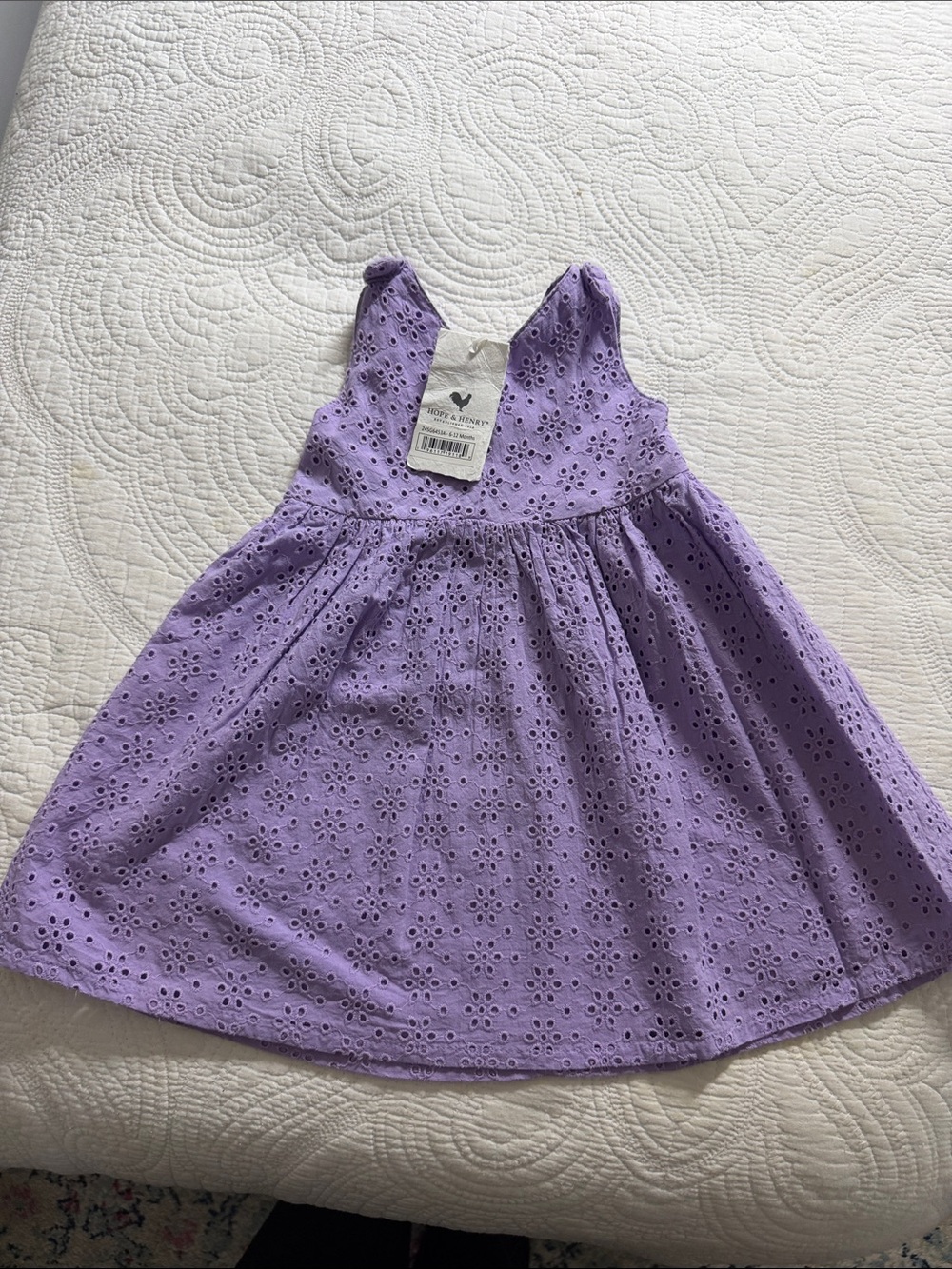 Girls' Lavender Eyelet Sleeveless Dress by Cat & Jack
